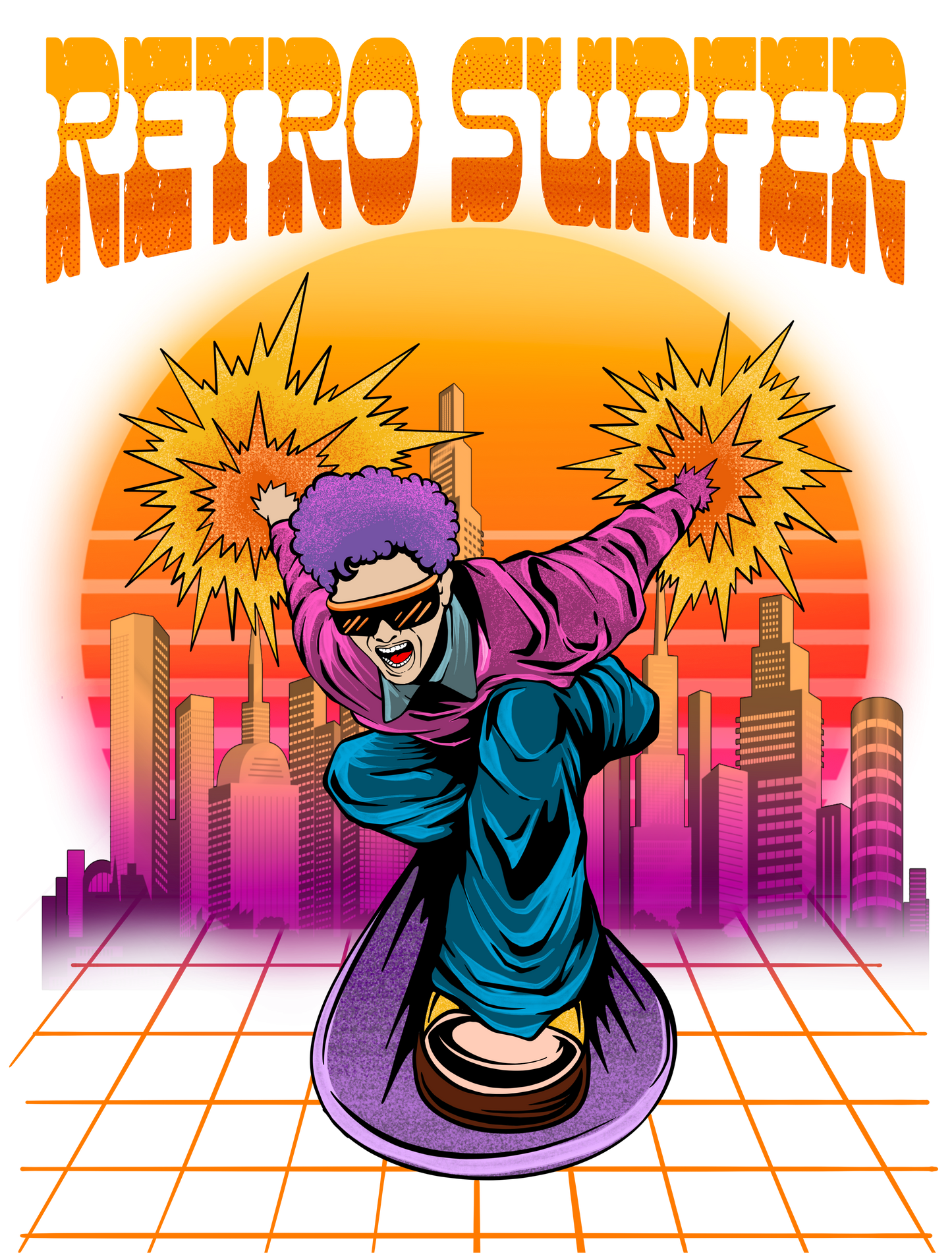 Retro Surfer - Oversized Tshirt