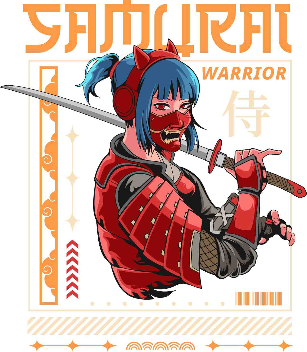 Samuarai - Girl - Oversized Tshirt