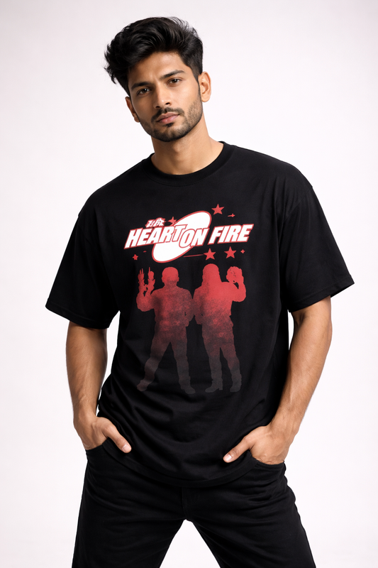 Heart On Fire - Oversized Tshirt